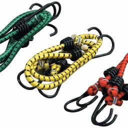 Elastic Luggage Tying Rope with Hooks (Multicolour, 4ft, 5ft and 6ft) - Set of 3 Multicolor-image-2