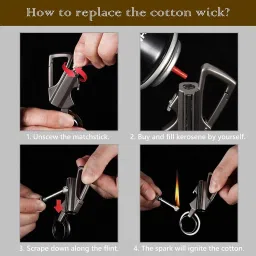 wundervox Three-in-one Multi-function Match Igniter, Lighter Key Ring & Bottle Opener-X38 Pocket Lighter image 4