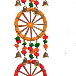 WALL HANGING Aluminium, Cotton, Jute, Polyresin, Silk Windchime-image-7