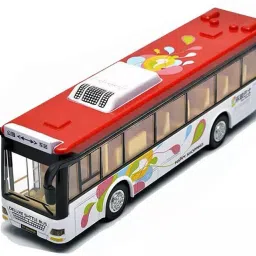 Toy Bus Long Bus Toy For Kid London Bus Light Sound Music Openable Door-picture-37
