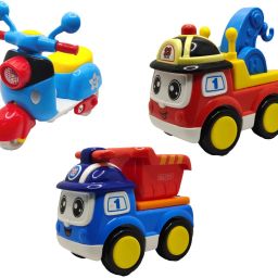 Unbreakable Four-Wheel Drive Friction Powered Diecast Toy Set-F79-17