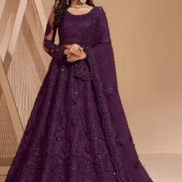 Embroidered Semi Stitched Lehenga Choli-image-19