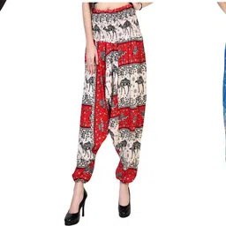 narnari Printed Rayon Women Harem Pants-picture-4
