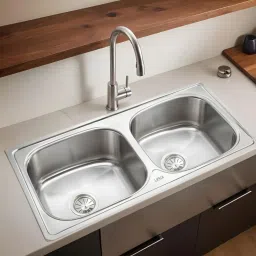 37x18x8 Inches Premium Stainless Steel Round Double Bowl Kitchen Sink (Premium Range) 37x18x8 Inches Vessel Sink-image-49
