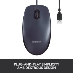 Logitech B100 Wired Optical Mouse image 3