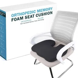 House of Common Black Coccyx Cushion For Car and Chair Back / Lumbar Support-image-11