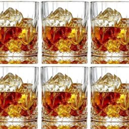(Pack of 6) Crystal Clear Fancy Whiskey Scotch glass Glasses Set Glass Set Wine Glass-image-30