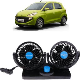 Car Fan 12V 360 Head 2 Speed Quiet Strong for All Auto Vehicles-P195 Car Interior Fan-image-7