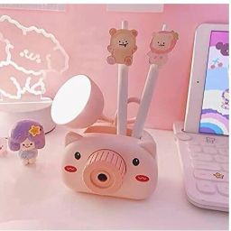 4 in1 Table lamp with Pencil Cutting,led Light and Pen Barrel with USB Cable Study Lamp-image-21