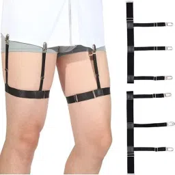 JS Enterprises ™ Shirt Stays For Men, Shirt Holder For Men, Adjustable Elastic Shirt Garter-29