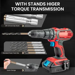 hasthip Rugged HSS Drill Bits Set Universal Power Drill Accessory 13 Piece HSS Drill Bits Set Multi Size for Metalworking and Woodworking Tools Masonry Bits image 2