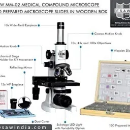 Medical Biological Compound Microscope 100x to 1500x-14