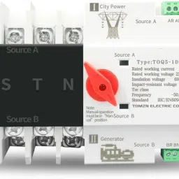 amiciSmart Dual Power Automatic Control Transfer Switch, 125A Changeover Switch (3-Phase) Smart Switch-29