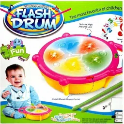Battery Operated Flash Musical Drum for Kids-picture-22