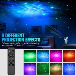 quace Star Projector Galaxy Astronaut Lamp Table Lamp image 3