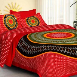 200 TC Cotton Double Jaipuri Prints Flat Bedsheet-image-8