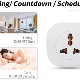 RAIVENS Smart Plug-16 Amp D-Type 3-pin Plug, WiFi Enabled with Timer Function Smart Plug image 2