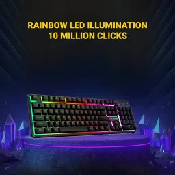 Ant Esports KM1600, Wired Backlit Rainbow LED Keyboard & 3200 DPI Gaming Mouse for PC/Laptop Wired USB Standard Gaming Keyboard Compatible with Desktop, Laptop, Mac KM1600, Wired Backlit Rainbow LED Keyboard & 3200 DPI Gaming Mouse for PC/Laptop image 5