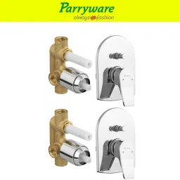 Aqaa concealed Diverter Body with Concealed Upper Part set of 2 pic 006 Agate Diverter with upper trim | Hot and Cold water Mixer | Complete set Diverter Faucet-picture-5