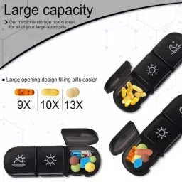 7 Days pill organizer 3 times a day travel pill box case for Medicine Pill Box-image-95