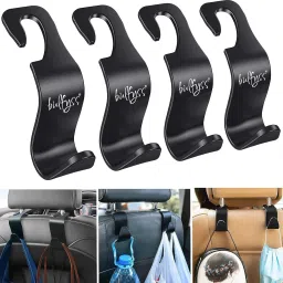 Car Backseat Headrest Hook/Hanger Universal Durable Organiser Chrome Mini 1 Series Side Garnish-image-11