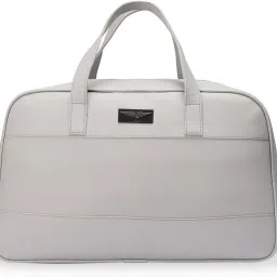 40 L Gym Duffel Bag - Light Grey Leather Soft Duffle Bag For Men And Women(Unisex)1 Main Compartment - Grey-image-64