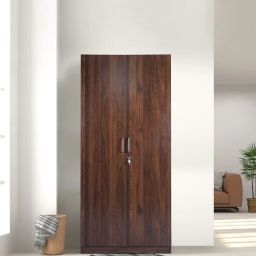 casacraft from pepperfry Den 2 Door Wardrobe In Columbian Walnut Finish With Drawer-picture-37