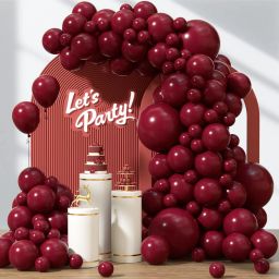 Solid Burgundy Balloon For Birthday Party Decoration. Balloon-image-25