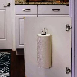 4155 Door/Wall Mounted Paper Towel Holder | Mounts to Solid Cabinet Doors Iron Toilet Paper Holder-6