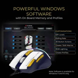 EVOFOX Blaze 12800 DPI Gaming Sensor and 8 Buttons RGB Wired Ambidextrous OpticalGaming Mouse image 4