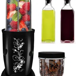 400 W black + 2 oil Bottle Hand Blender-6