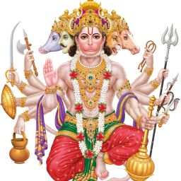 3 cm Panchmukhi Hanuman Ji Self Adhesive Sticker-image-70