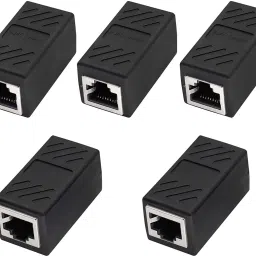 Fedus Pack -5 Cat6 Cat5e RJ45 8P8C Inline lan Coupler Ethernet Extender Adapter Adsl Extension Jointer Extending the Ethernet Cables Female to Female Connector Lan Adapter-28