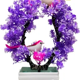 Led Light Artificial Plant With 2 Sparrows For Cozy Home Decor Bonsai Wild Artificial Plantwith Pot-image-33