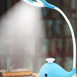 Dolphin Fish Design Rechargeable LED Touch On/Off Switch Desk Study Lamp-image-40