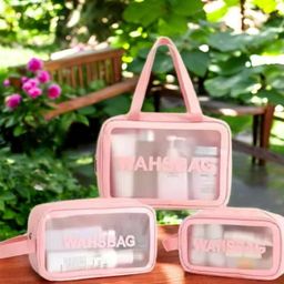 parisal Women Pink Cosmetic Bag-picture-3