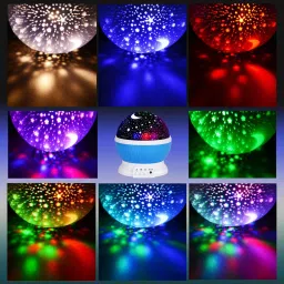 unzag Rotating 360 Degree Moon Projector with Colors and USB Cable,Lamp for Kids Room Study Lamp image 5