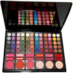 Professional Miss Rose 60 Color Eyeshadow, 12 Color Highgloss, 3 Color Powder, 3 Color Blush-image-31