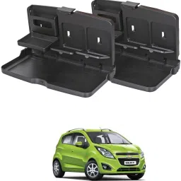 FT-02 Food Travel Dining Tray For Chevrolet Beat - Set of 2 Cup Holder Tray Table-image-93