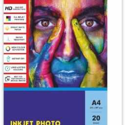 Inkjet Photo Glossy Paper A4 Size- 20 Sheets 180 GSM UNRULED A4 180 gsm Photo Paper-3