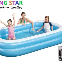 Premium Adults & Kids 7 feet's family swimming pool, bath tub Inflatable Swimming Pool, Inflatable Toy Pump-picture-11