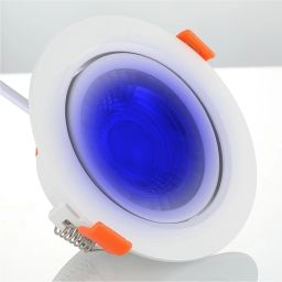 LED 6 WATT 30° Adjustable Driver Less COB Spot Light, Elegant ABS Body, BLUE, 1 Cob Light Ceiling Lamp-image-37