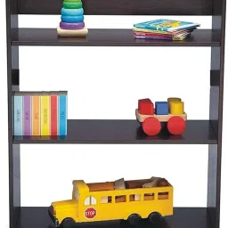 ne furniture Engineered Wood Bookcase with Set of 3 Shelves,Books Storage Organizer Engineered Wood Open Book Shelf image 3