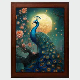 Vastu Peacock Digital Reprint 13.5 Inch X 10 Inch Painting Digital Reprint 13.5 inch x 10 inch Painting-picture-15