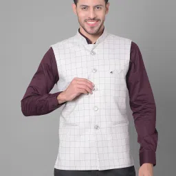 Checkered Men Waistcoat-image-88