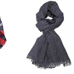 Striped Pure Cotton Men Multicolor Fancy Scarf-image-74