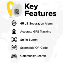 tag8 Dolphin Smart Tracker White (Pack of 2) Safety Smart Tracker image 3