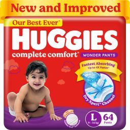 Complete Comfort Wonder Pants, India's Fastest Absorbing Diaper | - L-16