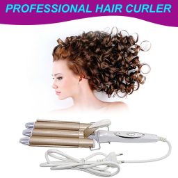 APRO New Professional High Quality Curling Iron Ceramic Triple Barrel Hair Styler Electric Hair Curler-image-98