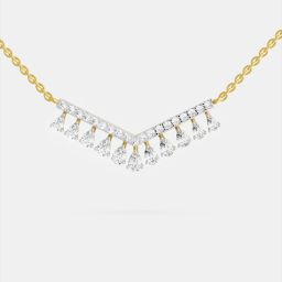 Sparkles N19536 Collar Yellow Gold Precious Necklace-image-57